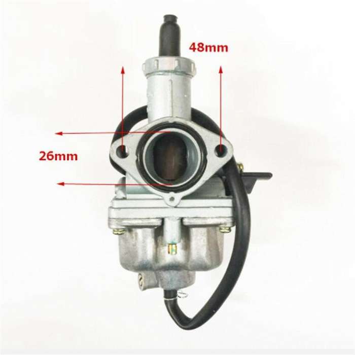 Motorcycle Carburetor Flat-Suction Plunger Carburetor for PZ26 CG125 Accessories