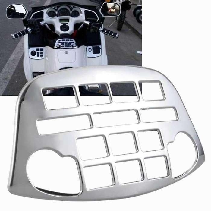 Motorcycle Cd Radio Accent Panel Fairing Control Panel Trim Frame Cover Decorations for GL1800 2001-