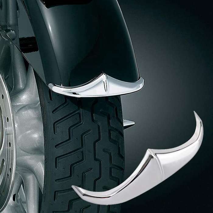 Motorcycle Chrome Front Rear Trailing Leading Edge Tip Trim Accent for Road Glide Road Street Glide
