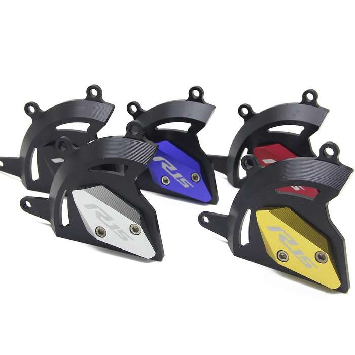 Motorcycle Cnc Engine Guard Cover Protectors Slider for R15 V3 17-19 (Black)