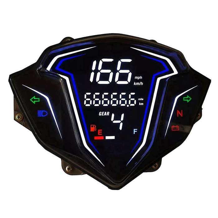 Motorcycle Digital Odometer Instrument Modification Refit Automatically Adjust for SRL115 FI / LAGEN
