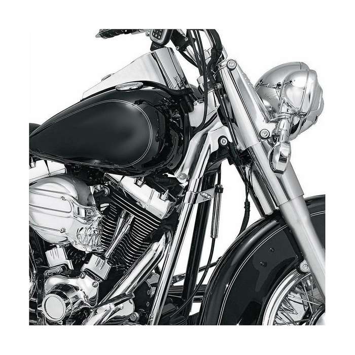 Motorcycle Down Tube Cover Trim for Softail Twin Cam Models 2000-2006 Down Tube Covers Black