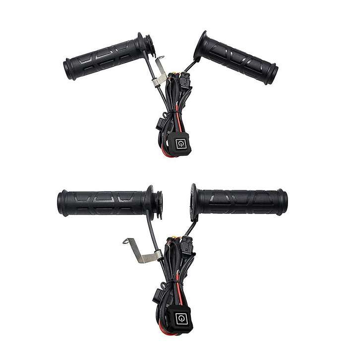 Motorcycle Electric Heating Handlebar 12v Heated Handle Grip Three-level Thermostat Motorcycle Heat