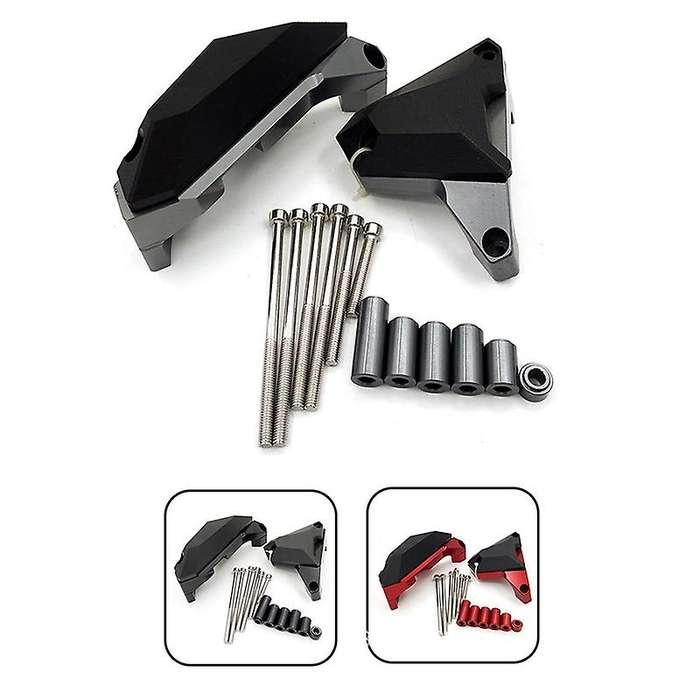 Motorcycle Engine Protective Slider Case Guard Cover Protector Crash Pad for FZ07 2014-2018 Titanium