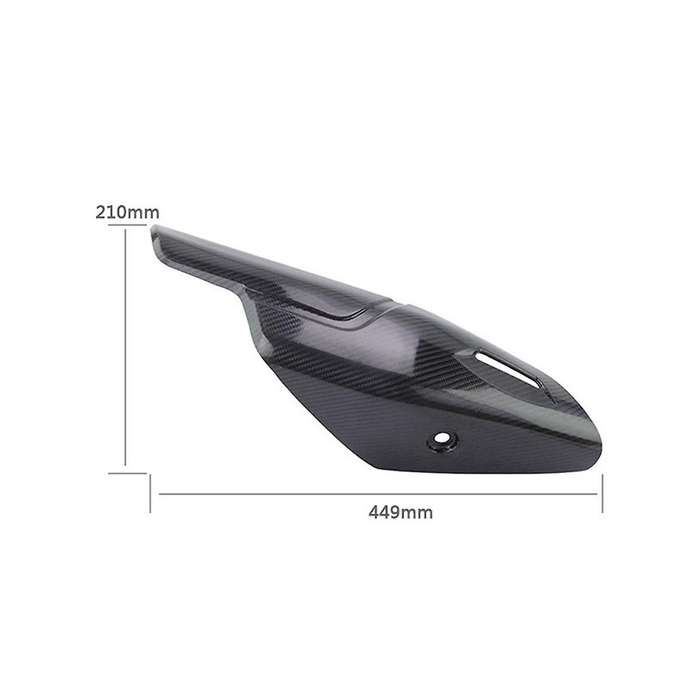 Motorcycle Exhaust Pipe Carbon Fiber Protector Heat Shield Cover Guard Anti-Scalding for 450SR 450 2