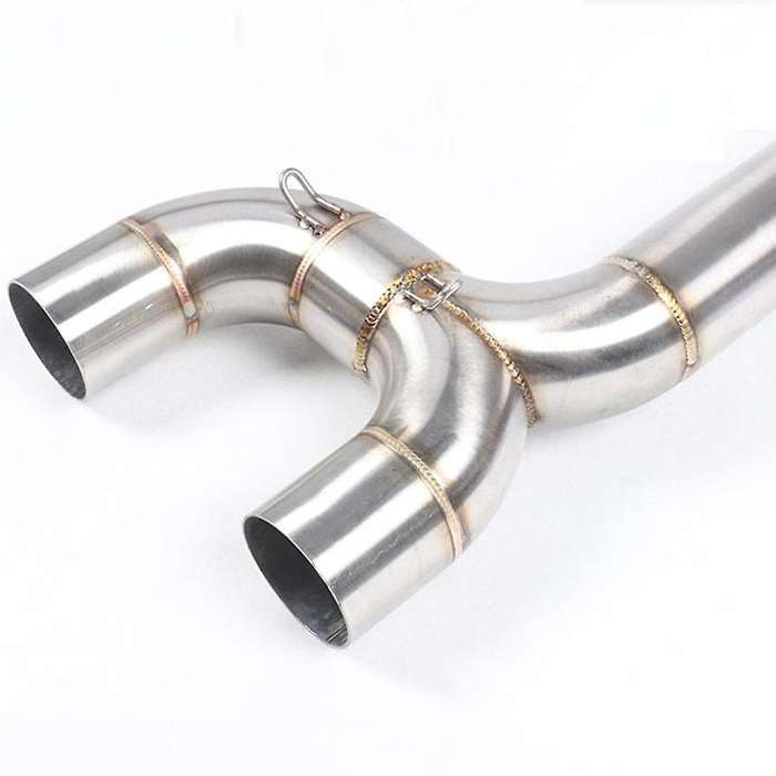 Motorcycle Exhaust System Middle Pipe Link Connect Motorbike Accessories for FZ6 FZ6N FZ6S 2004-2008