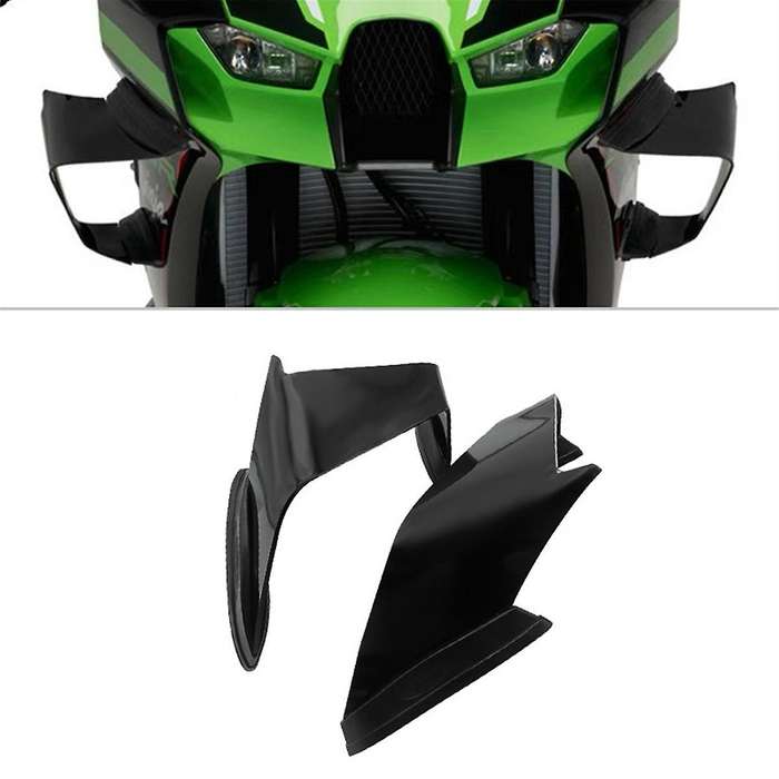 Motorcycle Fixed Wind Wing Wing Aerodynamic Fairing for ZX10R -10R 2022-2024 Black