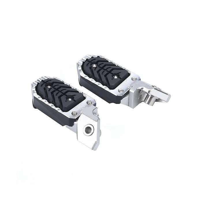Motorcycle Foot Rests Foot Pegs Footrest Footpeg for R1250gs 2020-2023 R1200gs Adventure(silver)