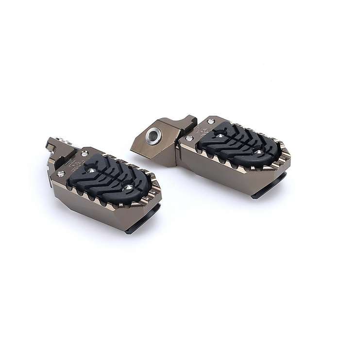 Motorcycle Foot Rests Foot Pegs Footrest Footpeg for R1250gs 2020-2023 R1200gs Adventure(black)