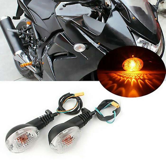 Motorcycle Front and Rear Turn Signal Indicator Light for KLX250SF 2009-2011 Ninja 250 2008-2012 Smo