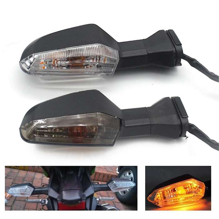 Motorcycle Front and Rear Turn Signal Light Indicator Blinker for 250 300 600 Z1000 ER-6N,B