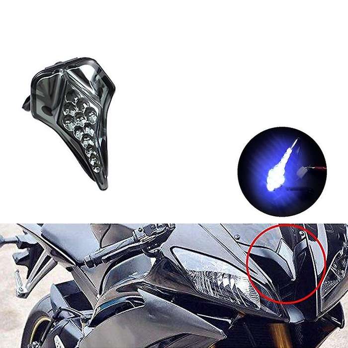Motorcycle Front Center Marker LED Pilot Light Headlight Fog Lamp for YZF R6 2008-2012