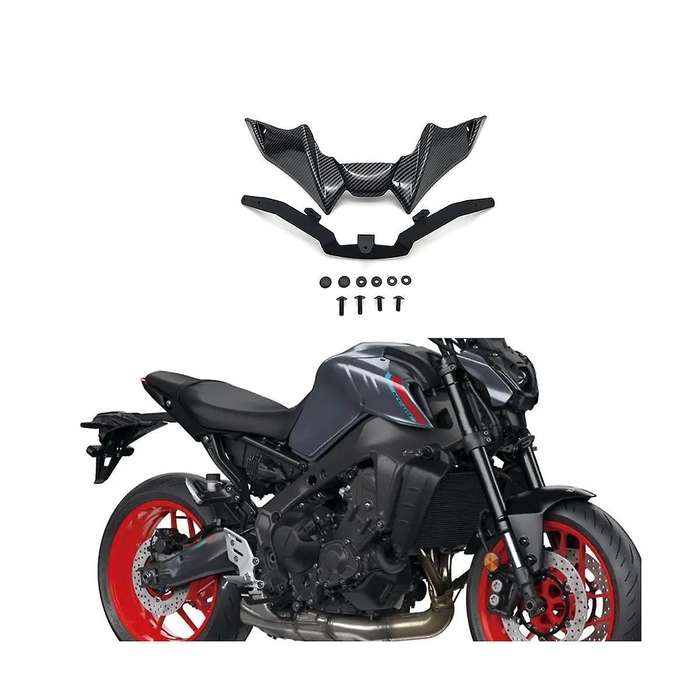 Motorcycle Front Fairing Aerodynamic Winglet Lower Cover Carbon Fiber Fixed Wind Wing for Mt-09 V3