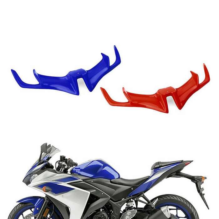 Motorcycle Front Fairing Aerodynamic Winglets for YZF R15 V3.0 V3 VVA 2017-2019 Blue