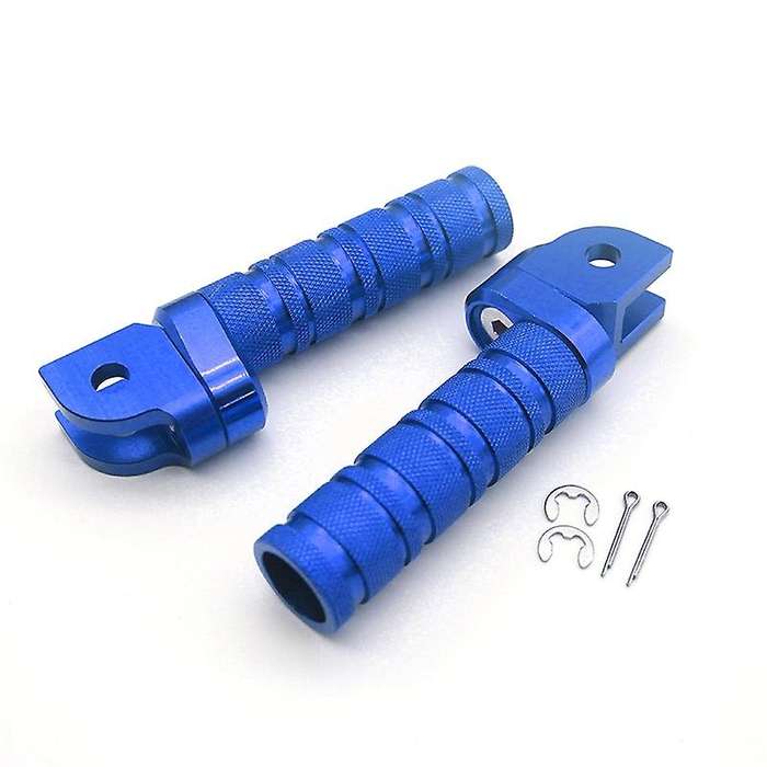 Motorcycle Front Foot Pegs Adjustable Footrest for CBR1000RR 600RR CBR500R CBR600F RVF750R(Blue)
