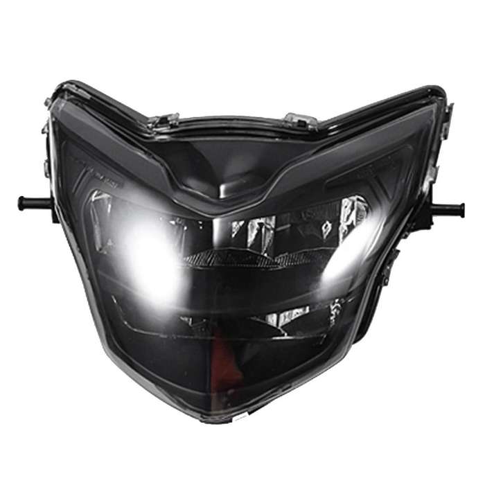 Motorcycle Front Headlight Fairing Smoked Shell for Lc135 V2 V6 Clip Head Light Led Spoiler Mask Co