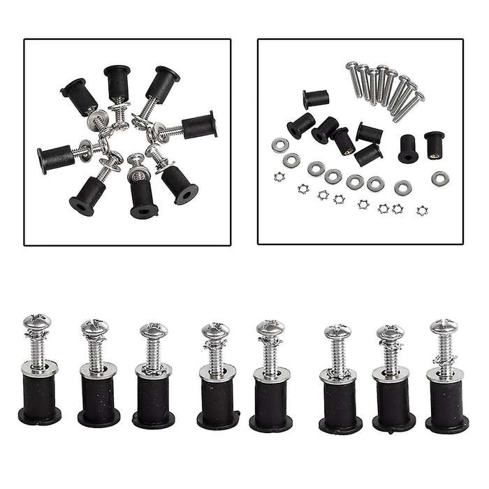 Motorcycle Front Headlight Head Light Lamp Bucket Nacelle Well Nut Kit Fit for