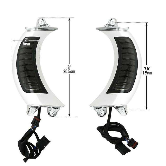 Motorcycle Front Headlight Side Indicator Led Turn Signal Light Lamp with DRL for Road Glide 2015-20