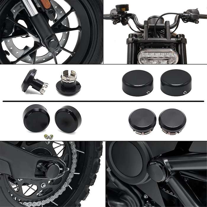 Motorcycle Front+Rear Axle Nut Covers for Sportsters S Pan America 1250 RH1250 S PAN AMERICA 1250 S