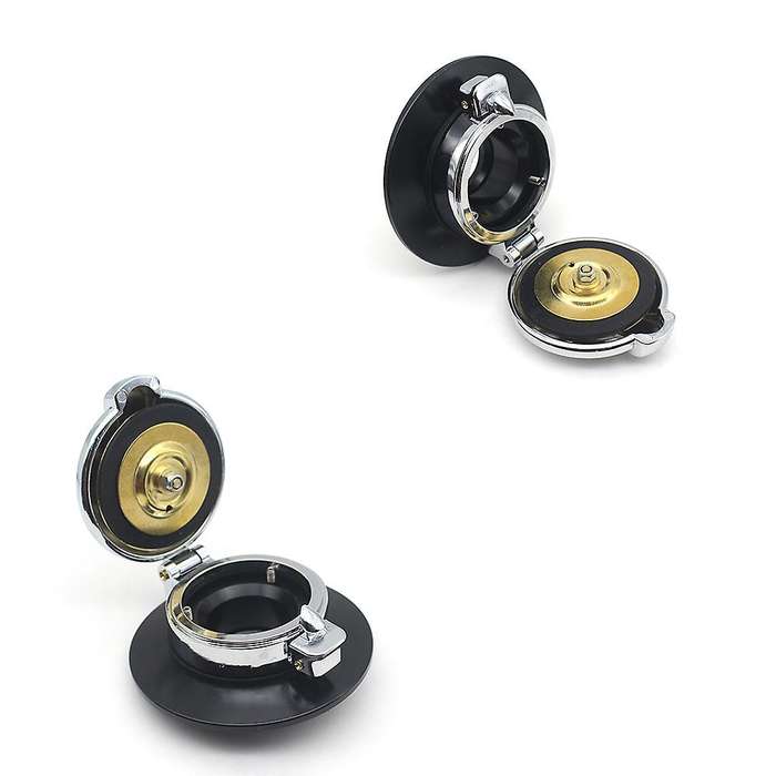 Motorcycle Fuel Filler Door Cover Gas Fuel Tank Cap Cover Suit for  R9T 2014-2018(Black)