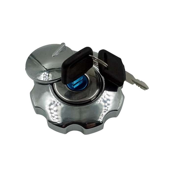 Motorcycle Fuel Gas Tank Cap Cover Lock Set for CG125 CG 125 Spare Parts Replacement Aluminium Fuel