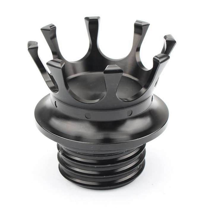 Motorcycle Fuel Gas Tank Cap Crown Style Black Oil Caps for XL 1200 883 48