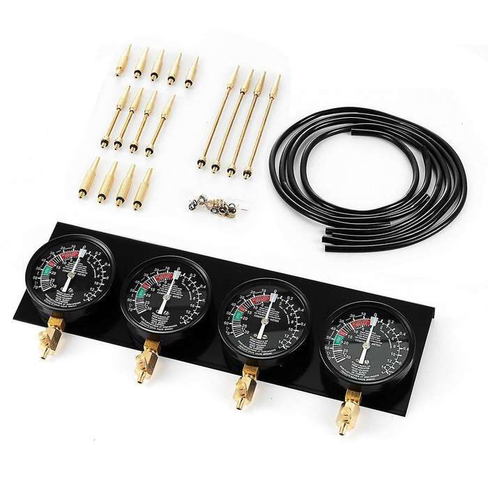 Motorcycle Fuel Vacuum Carburetor Synchronizer Sync Gauge for Motorcycle Car Repair Tools Universal