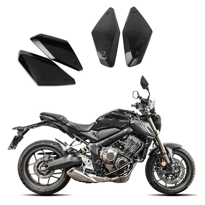 Motorcycle Gloss Black Frame Side Panel Cover Protector Fairing Shell for CB650R 650R 2019 2020 2021