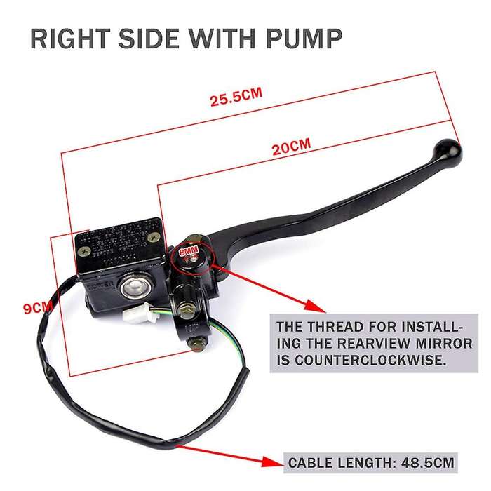 Motorcycle Handle Brake Fluid Caliper Master for 125cc Ybr 125 Front Brake Hydraulic Pump Cylinder A