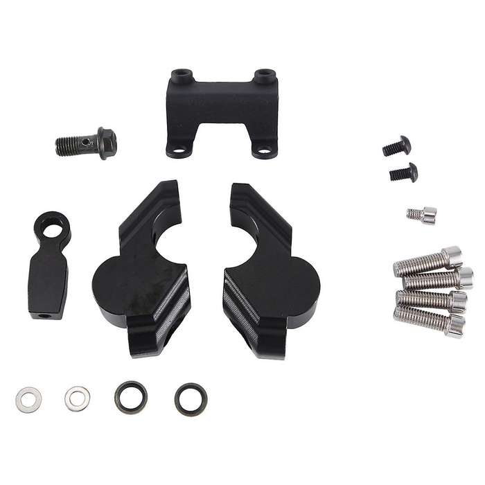 Motorcycle Handlebar Riser Drag Handle Bar Clamp Extend Adapter for Mt-07 Mt07 2021 2022 2023 -(blac