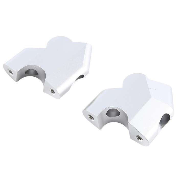 Motorcycle Handlebar Riser Drag Handle Bar Clamp Extend Adapter for Desert X Desertx 2022 2023-(silv