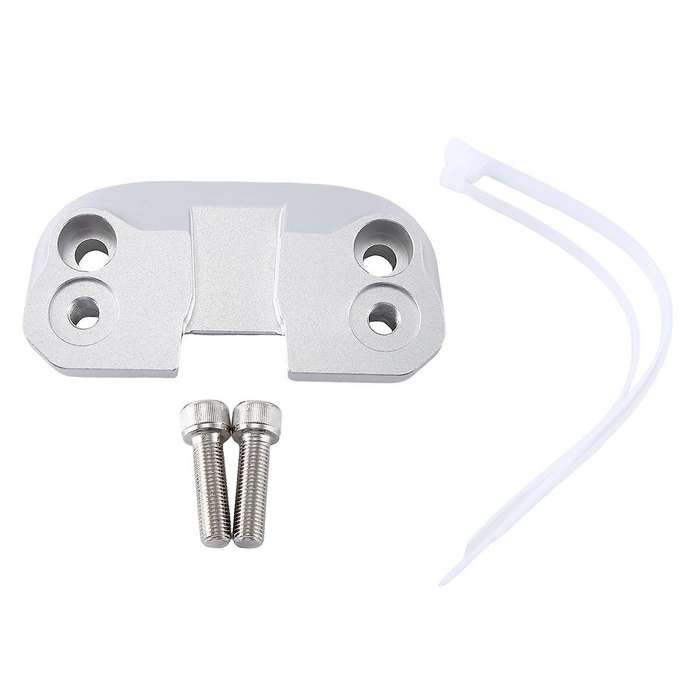Motorcycle Handlebar Riser Drag Handle Bar Clamp Extend Adapter for Scrambler 400 800 1100(silver)