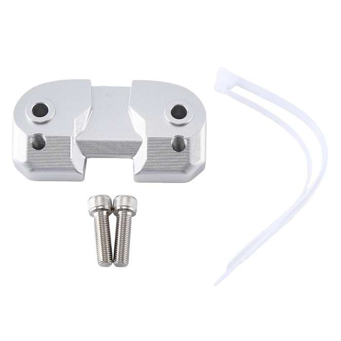 Motorcycle Handlebar Riser Drag Handle Bar Clamp Extend Adapter for Scrambler 400 800 1100(silver)