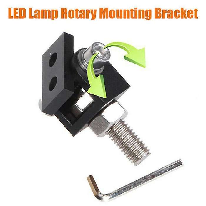 Motorcycle Headlight Expansion Mounting Bracket Lamp Holder Clamp-Black