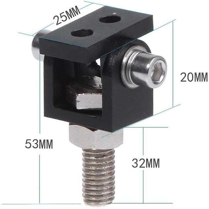 Motorcycle Headlight Expansion Mounting Bracket Lamp Holder Clamp-Black