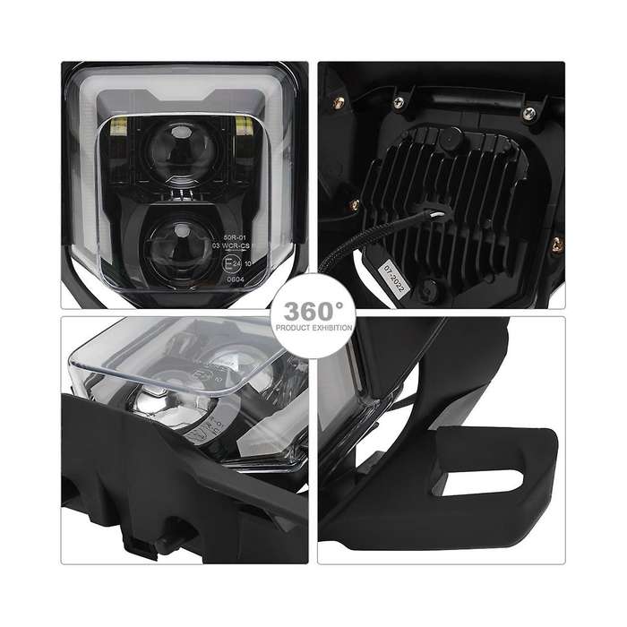 Motorcycle Headlight for 125 250 300 501 Supermoto 250I 300I FE250 FE350 Dirt Bike LED Light Headli
