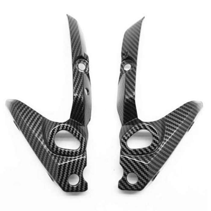 Motorcycle Headlight Side Turn Signal Cover Fairing for FZ07 MT07 FZ-07 (Carbon )