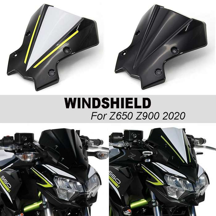 Motorcycle Headlight Windshield Windscreen Wind Deflector for Z900 Z650 2020 Black