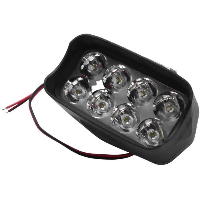 Motorcycle Headlights 12V Spotlights Bright Moto Fog Spot Lamp Waterproof Motorbike Auxiliary Drivin