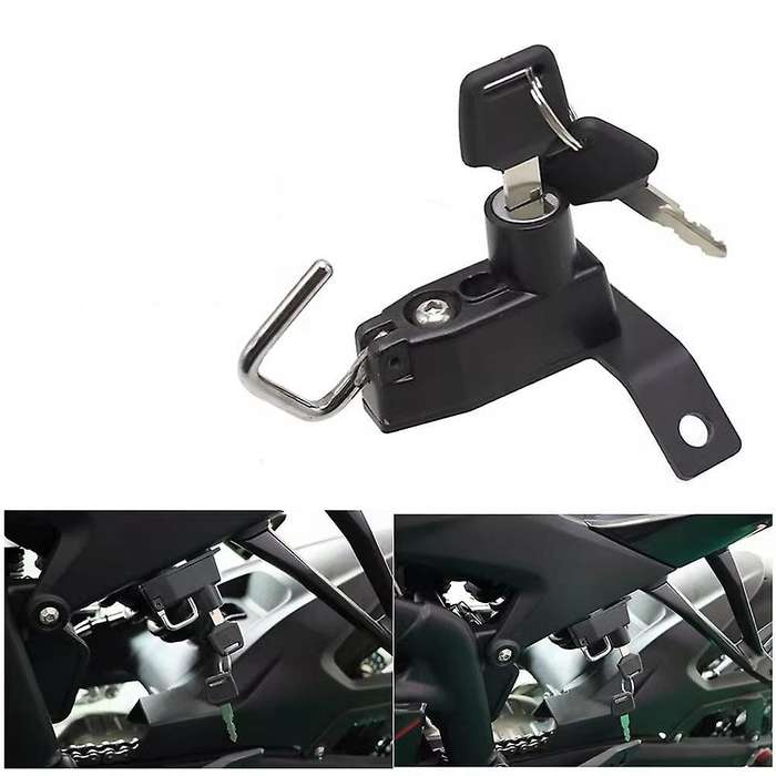 Motorcycle Helmet Lock Anti-theft with 2 Keys Hook for Colove 450rr 450 Rr