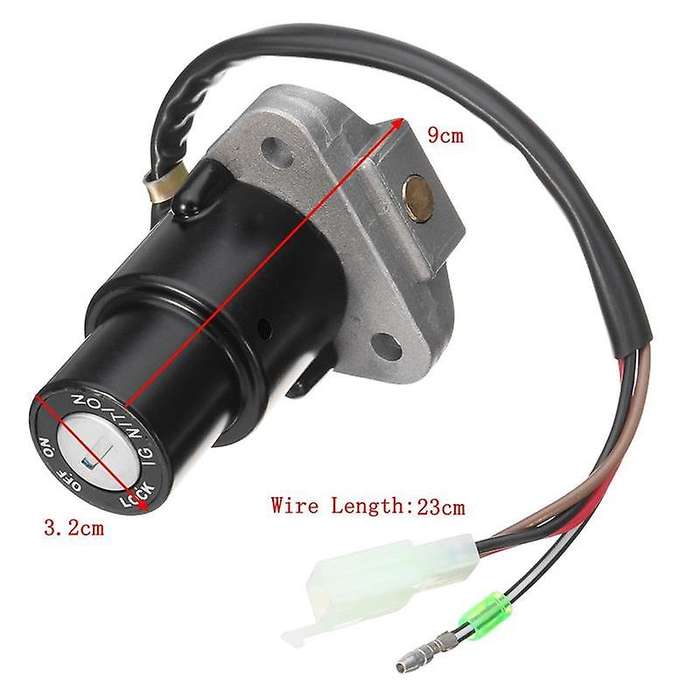 Motorcycle Ignition Switch Lock Assembly 3-Pin with Keys Fit for DT 125 R/TZR 250/ 350/ 600