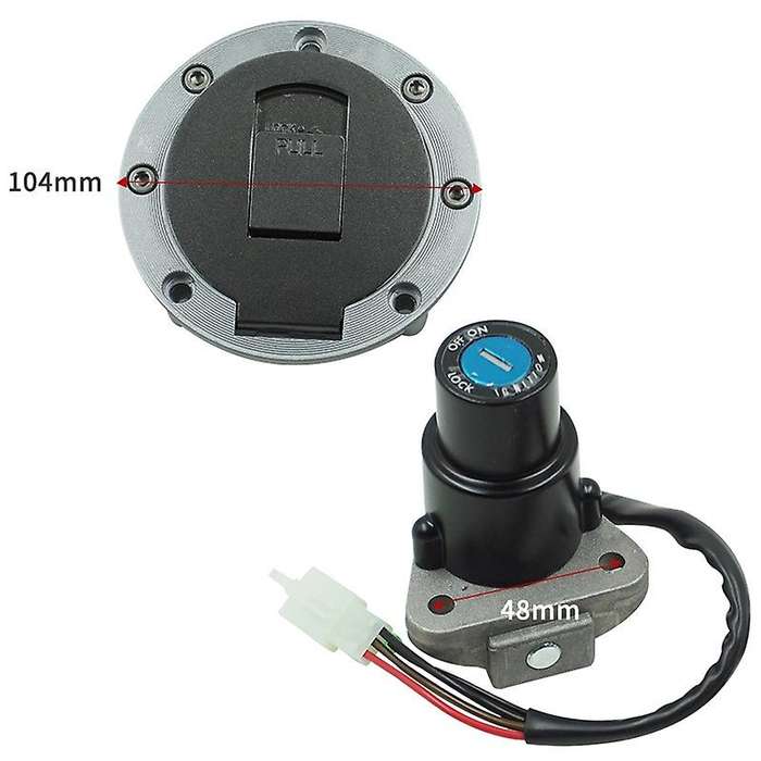 Motorcycle Ignition Switch Set Lock Fuel Tank Cap Lock Suitable for TZR125 TZM150 TZR150 TDM850