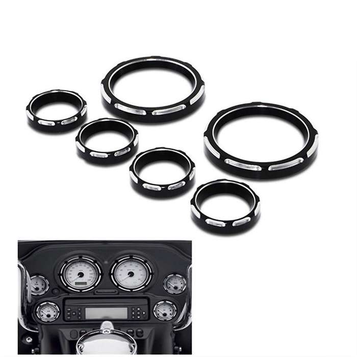 Motorcycle Instrument Cover Board Speedometer Cover for Touring Glide Road Street Glide Trile 96-13