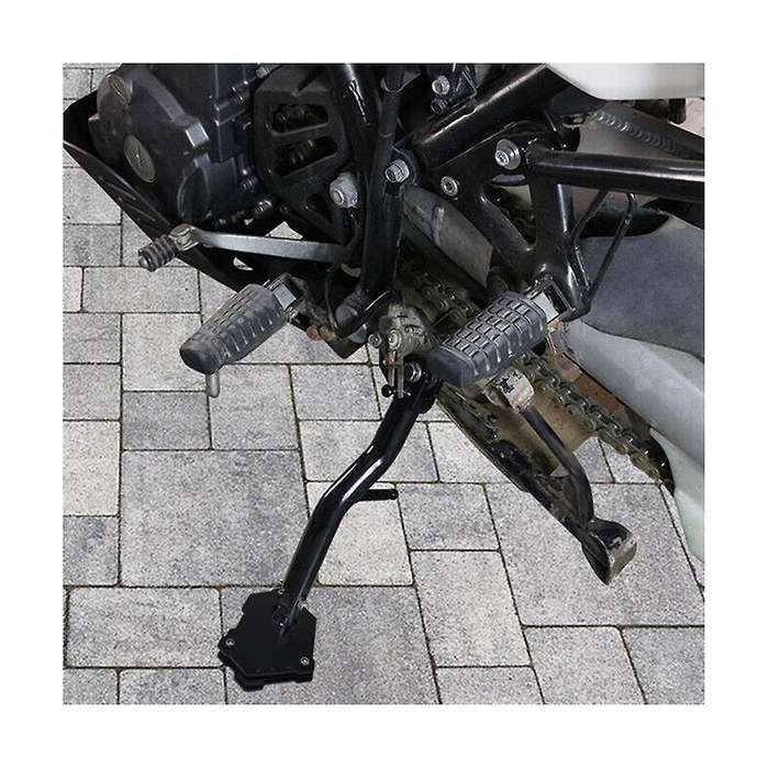 Motorcycle Kickstand Foot Side Stand Extension Pad Support Plate for Klr 650 Klr650 2021 2022(black