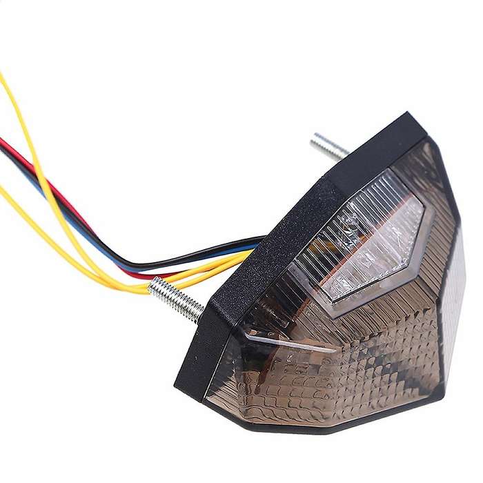 Motorcycle LED Brake Lights Modified Driving Lights Electric Vehicle Scooter Rear Lights Off-Road Wa