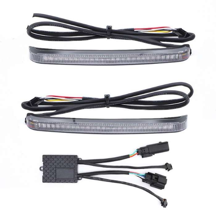 Motorcycle LED Saddlebag Brake Light Dynamic Turn Signal Light for Touring Road Glide CVO 2014-2022