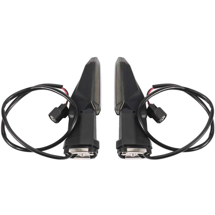 Motorcycle LED Turn Signal Indicator Lights Blinkers for Ninja Z H2 SE Z900 Z400(Black shell)