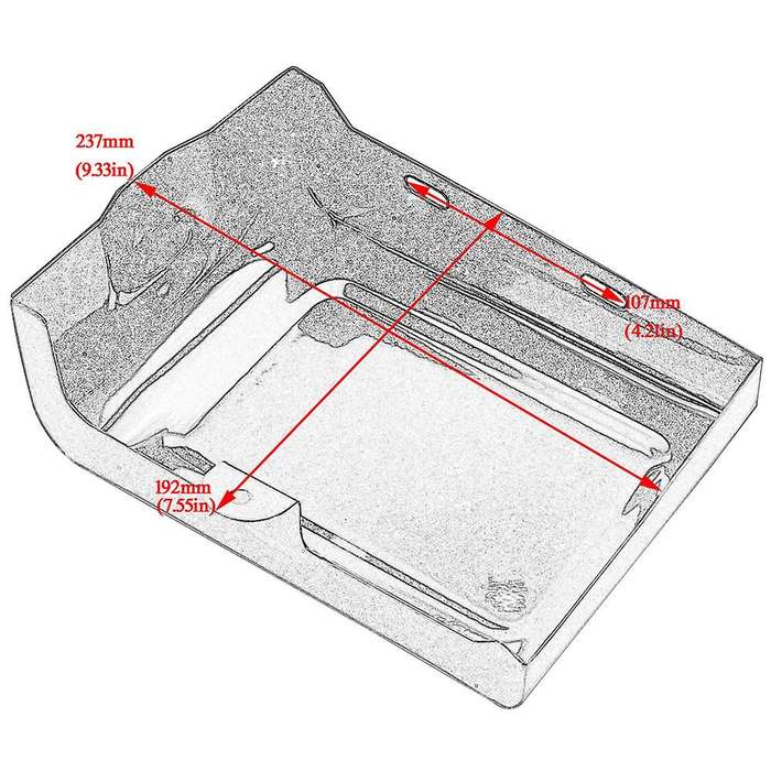 Motorcycle LEFT Side Battery Cover Guard Frame Fits for Fat Super Glide Wide Glide Switchback 06-17