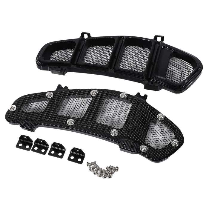 Motorcycle Left Right Radiator Guard Grille Protector Bezel Cover for 250 300 2013-2020(Black)