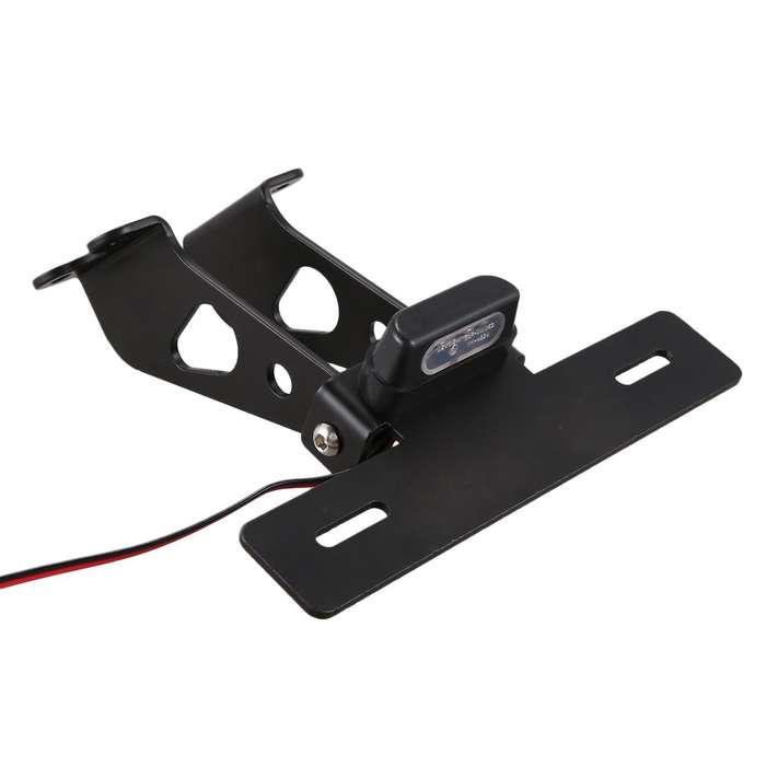 Motorcycle License Plate Bracket License Plate Holder Led Lights for FZ-07 MT 07 2014-2019